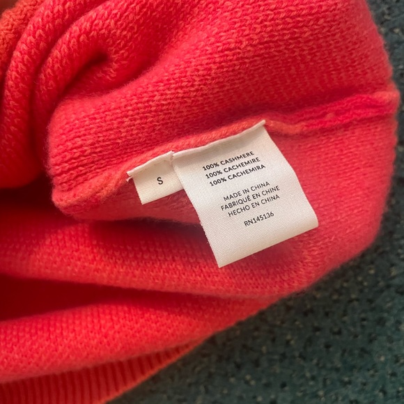 NAADAM Red and Pink Crew Neck Sweater - Picture 3 of 4